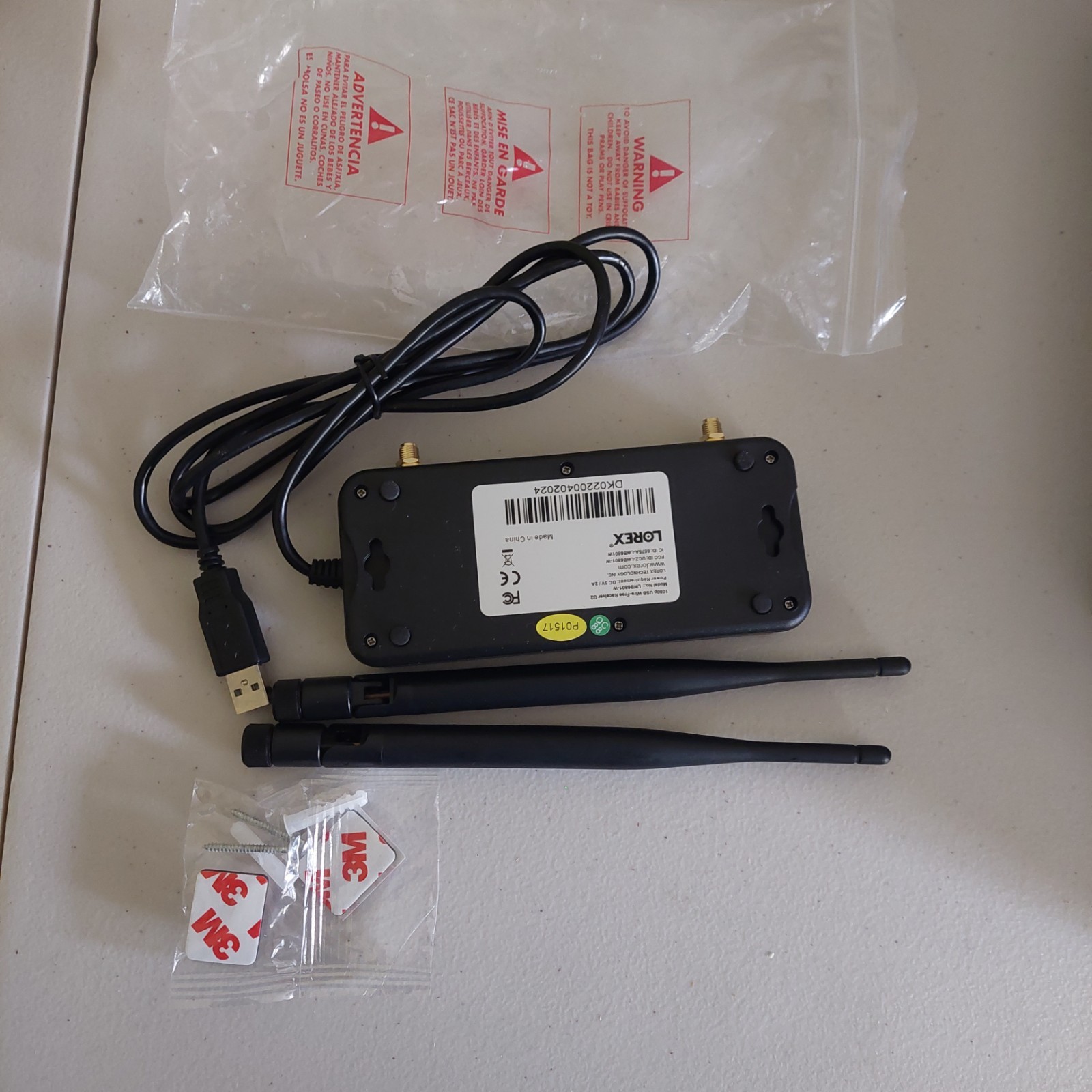 Lorex LWB6801-W 6 Channel 1080P Wireless USB Receiver Wire-free Receiver