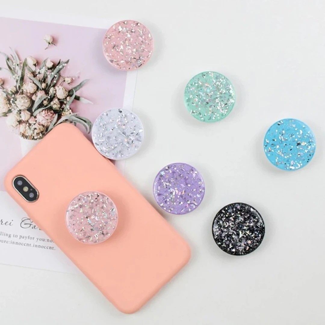 Universal Glitter Phone Ring Holder Round Finger Grip Stand Holder for Mobile
