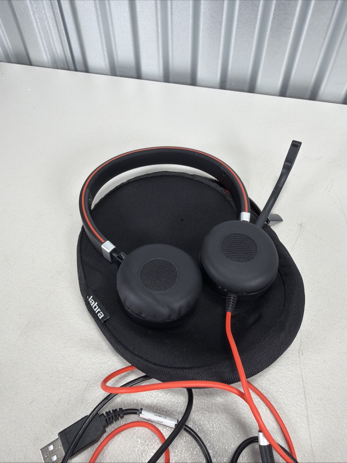 Jabra EVOLVE 40 UC Stereo Wired Headset Black With ENC010 USB-A Controller