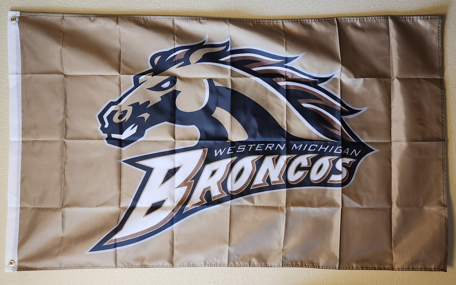 Western Michigan Broncos NCAA Football Flag Double Side Print 3x5 Ft W/ Grommets