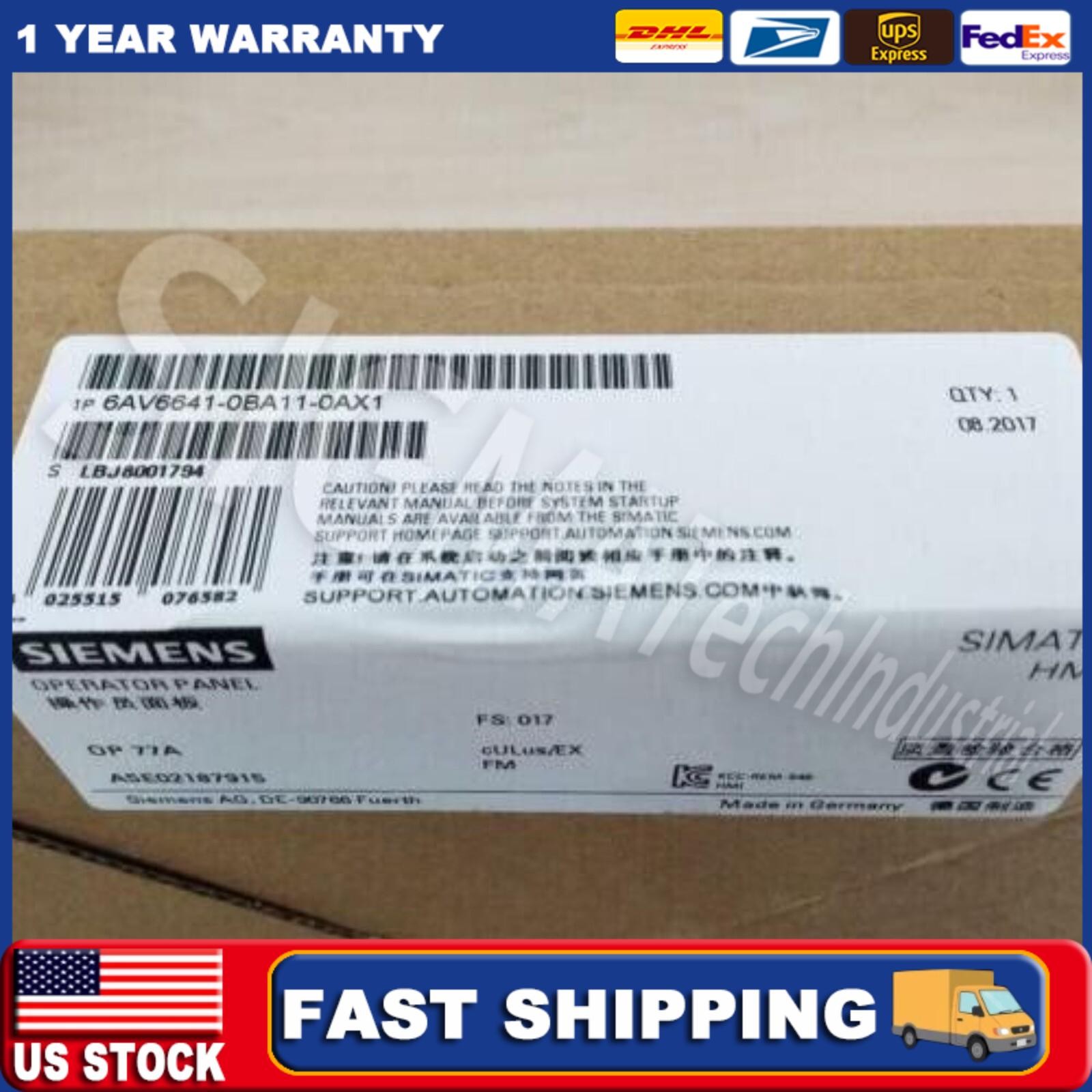 SIEMENS 6AV6641-0BA11-0AX1 With NEW BOX 6AV6641-0BA11-0AX1 US FREE TAX