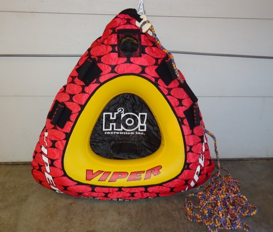 Viper H2O! - 45 Inches - 1 Person Inflatable Towable Vintage Water Sports Tube