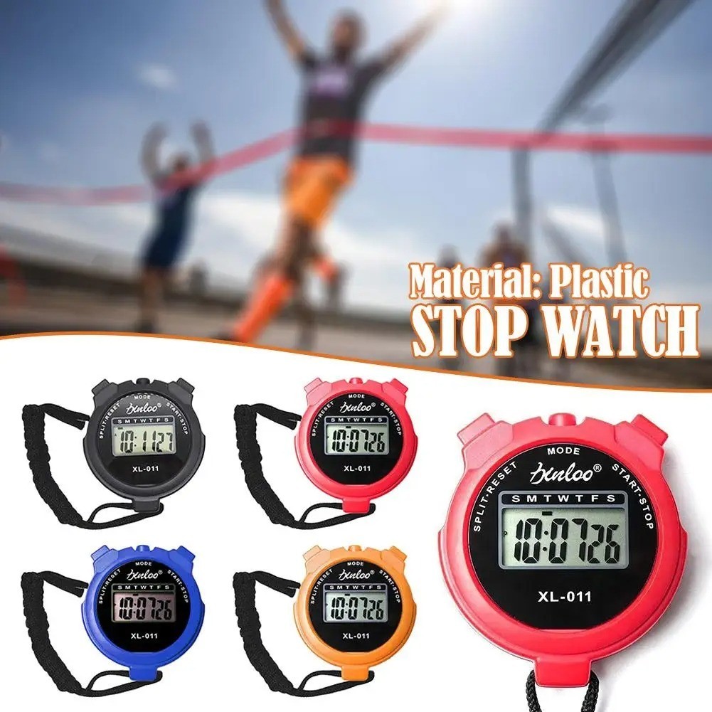 Stopwatch Digital LCD Sports Counter Timer Watch Handheld Countdown Stop Timer