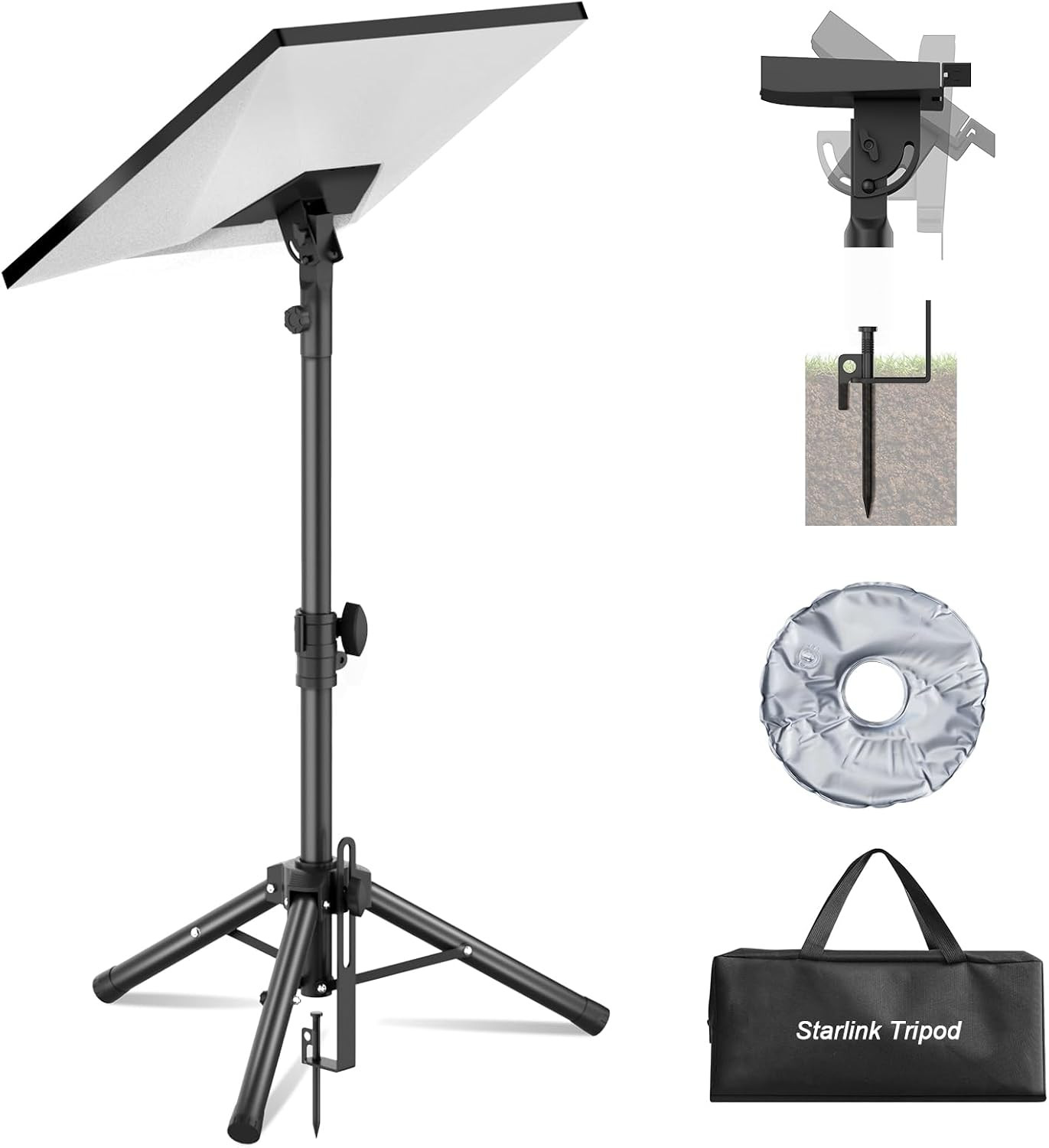Starlink Mount Gen 3, Starlink Tripod Stand with Mount Adapter, Adjustable Heigh