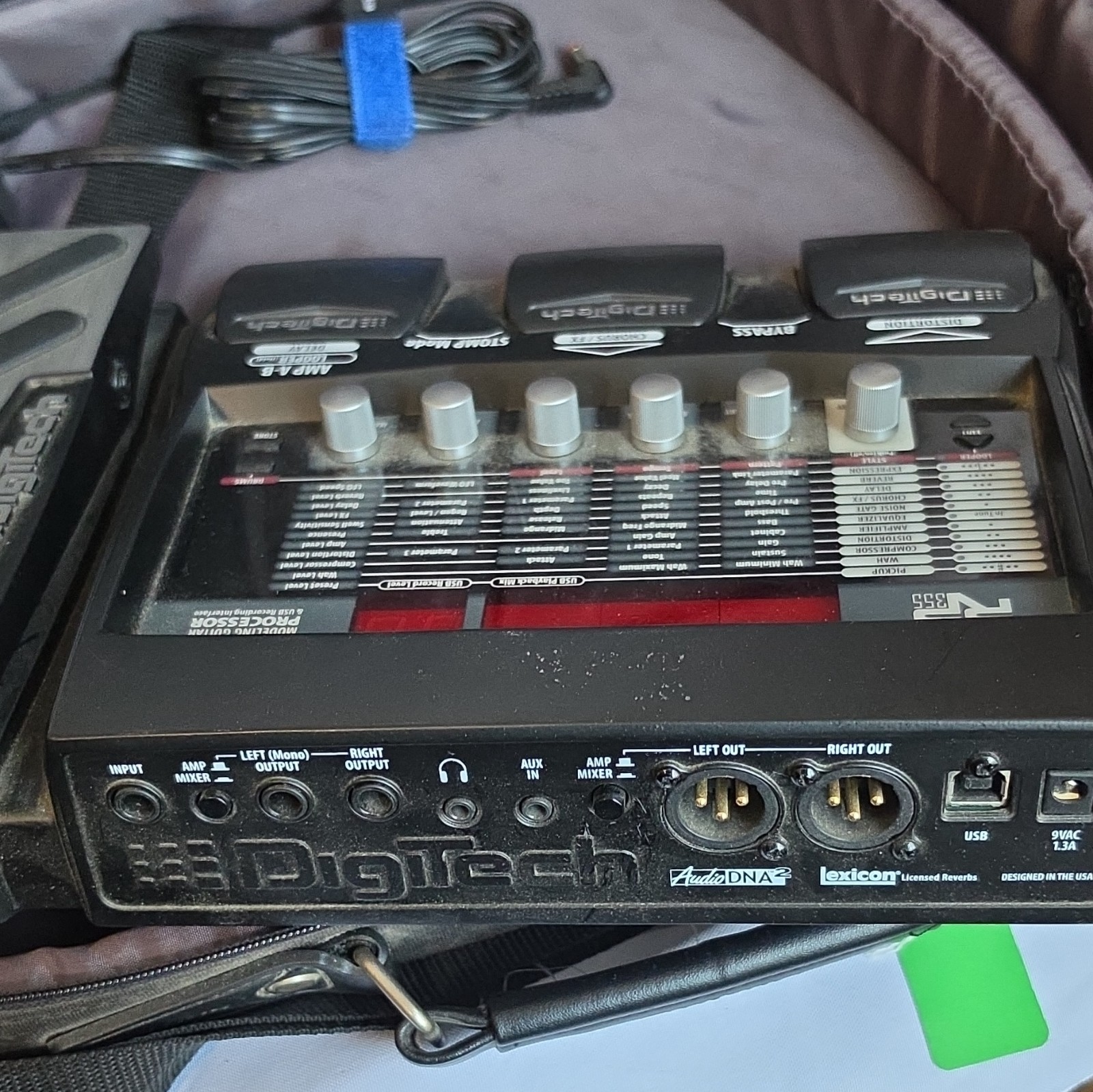 DigiTech RP355 Digital Modeling Multi-Effects Processor w/ Adapter USB Bag