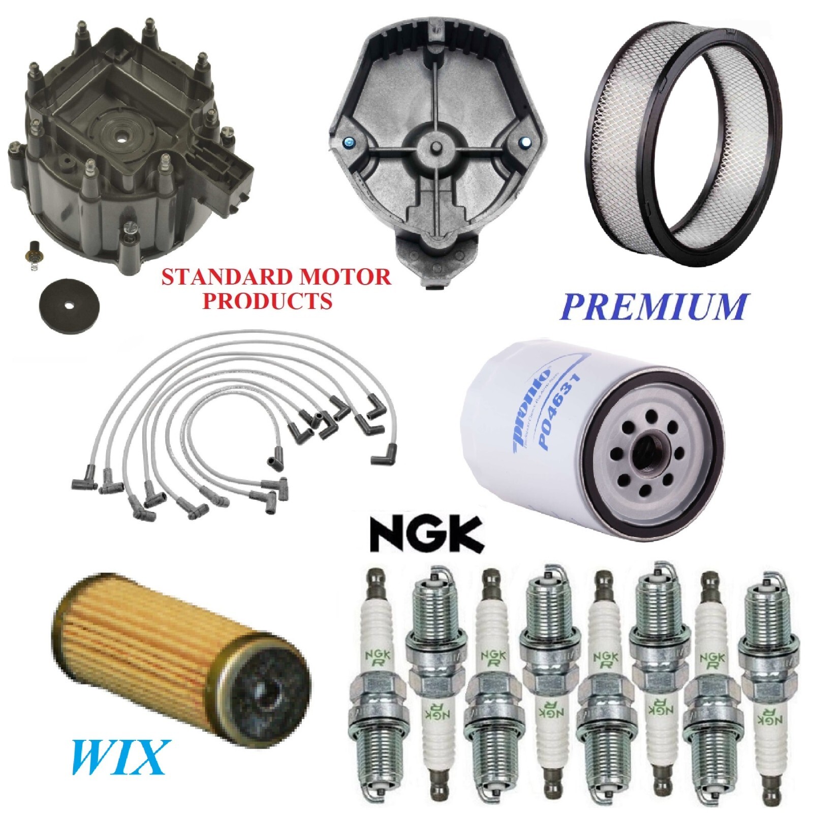 Tune Up Kit Filters Cap Wire Plugs For CHEVROLET P20 V8 5.7L CARB Vin (M) 1987