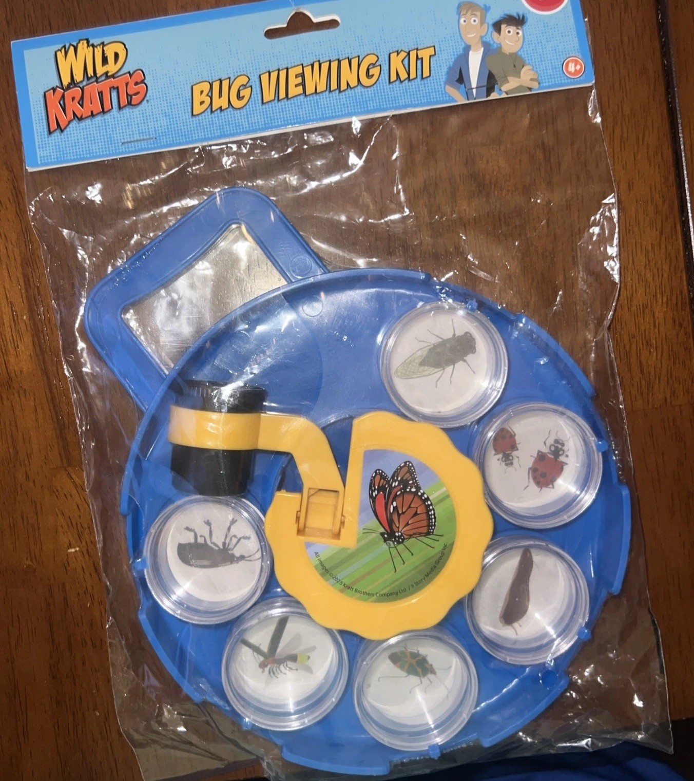 BUG VIEWING-PBS KIDS ~ BLUE "WILD KRATTS BUG VIEWING KIT ~ WITH MAGNIFYING GLASS