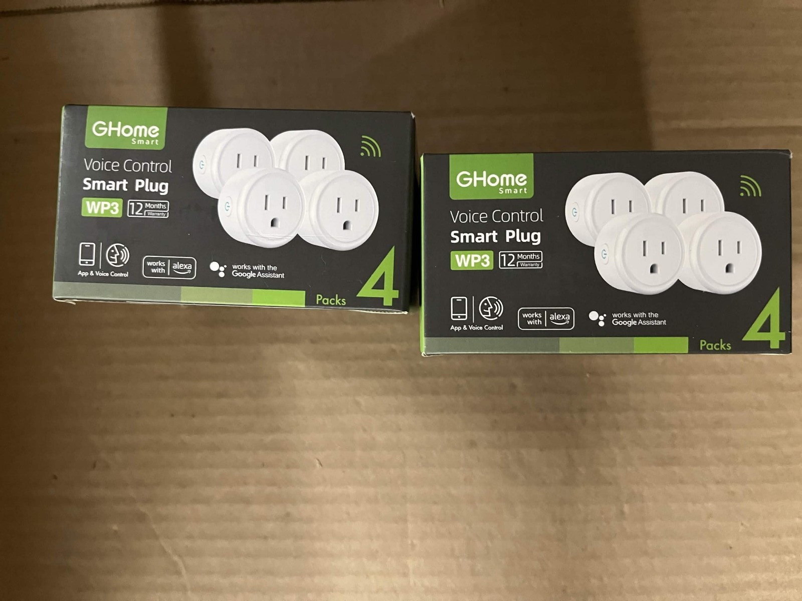 New GHome Smart Plug 4-Pack Lot of 2 Voice Control Alexa Google WiFi 8 Plugs