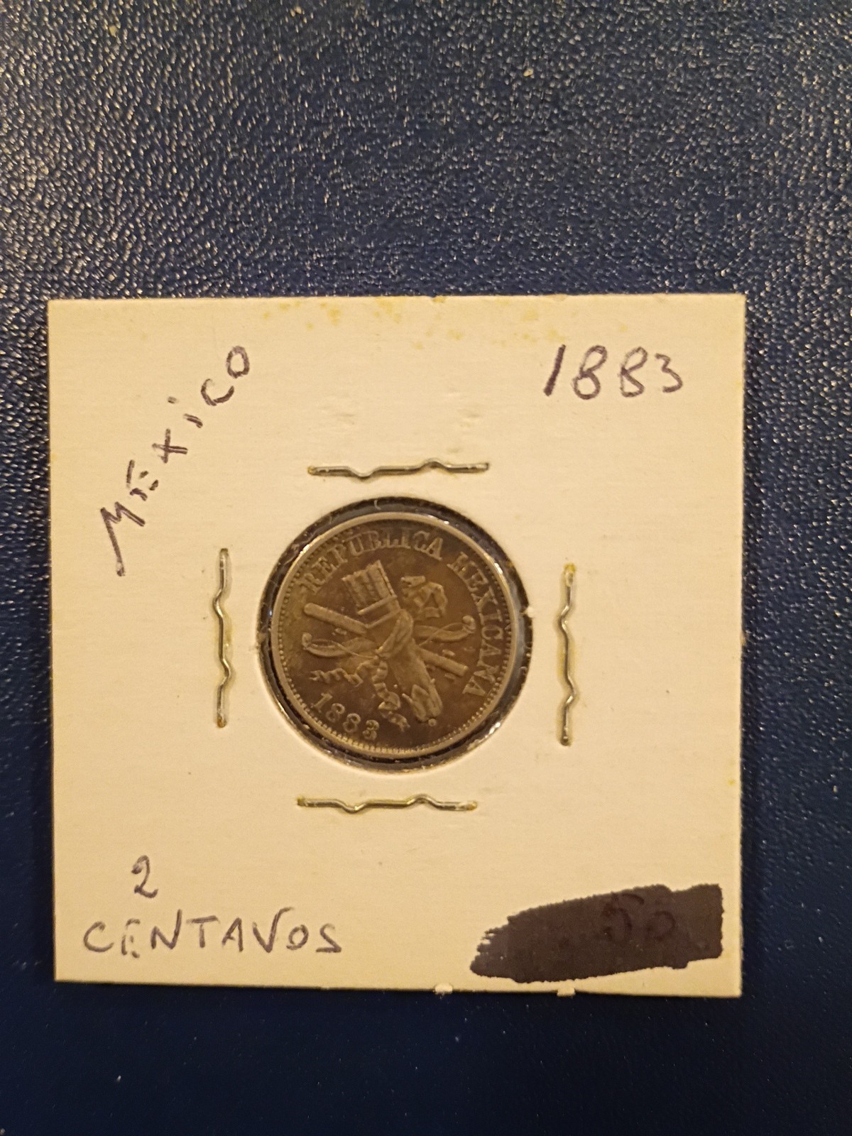 Mexico 1883 2 Centavos Coin