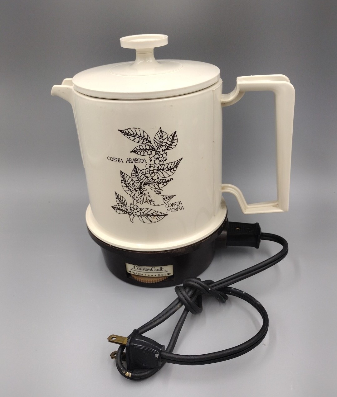 Vintage Sears Counter Craft Hot Pot Adjustable 5 Cup Beige