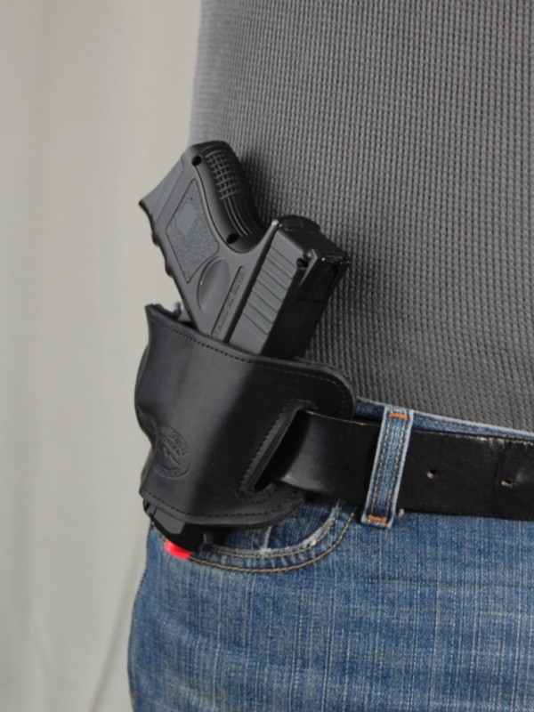 New Barsony Black Leather Slide Holster for Bersa Thunder 380 9 .40