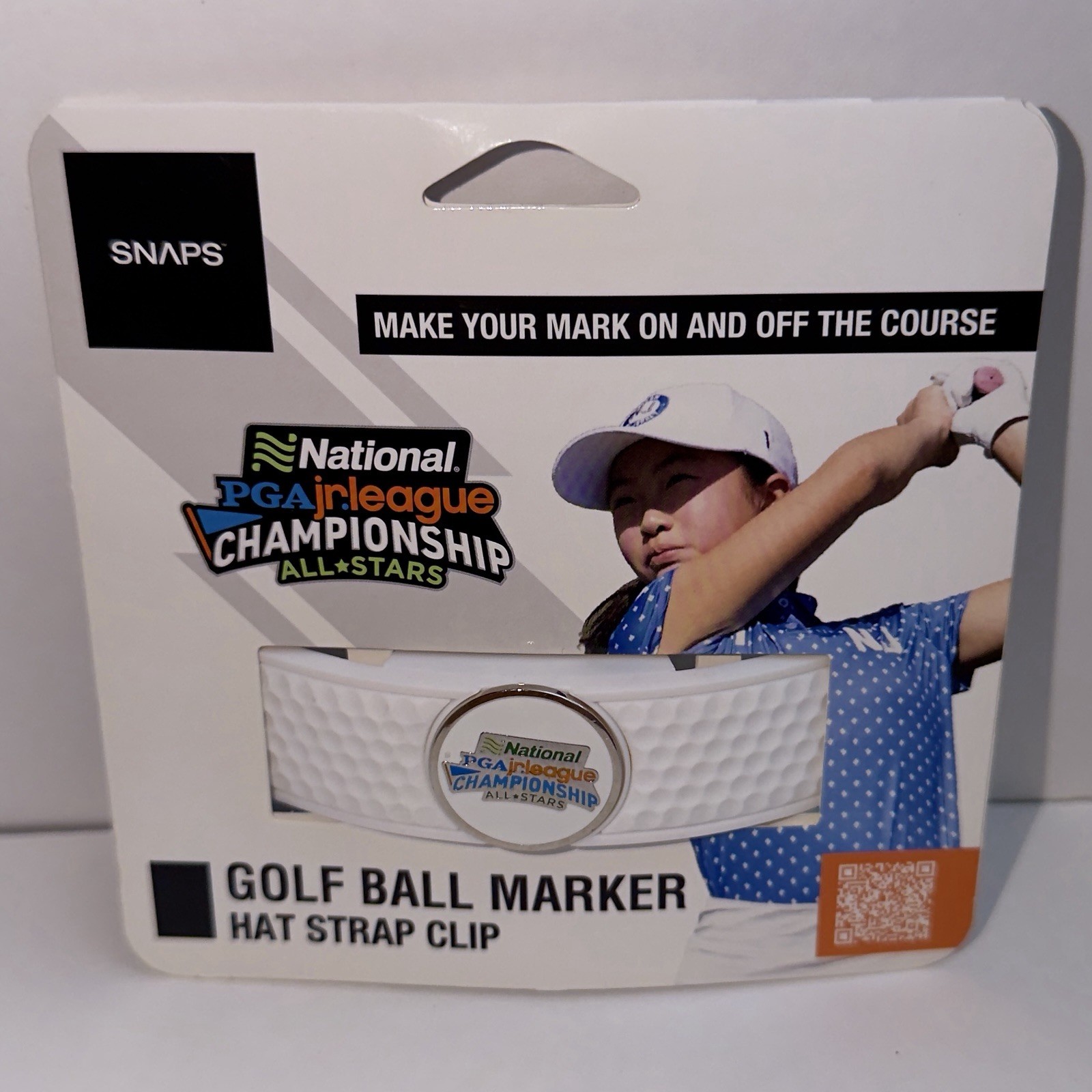 Snaps Golf Ball Marker Hat Strap Clip for Hats Caps and Visors NEW PGA Jr League
