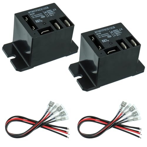 NT90-DC12V-10X Power Relay Coil 12 VDC 30A 40A SPDT(1NO 1NC) with Flange DC 12V
