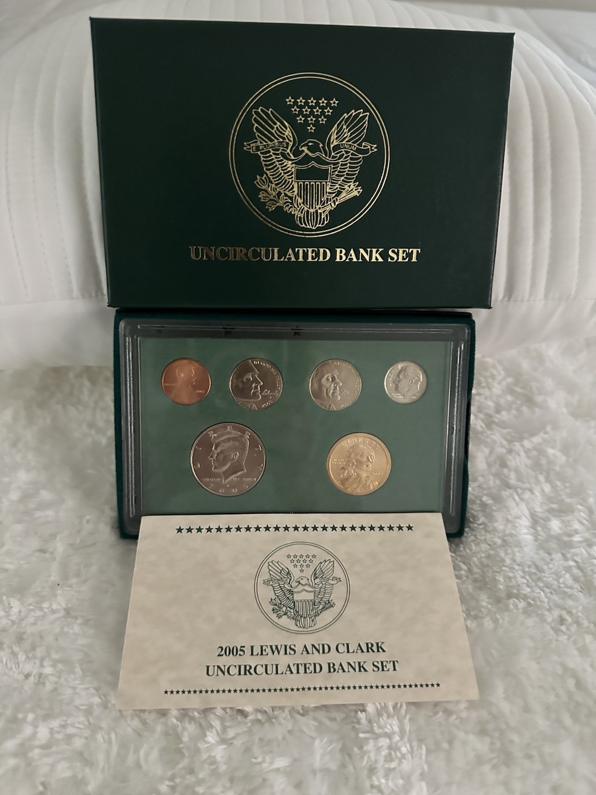 2005 Lewis and Clark Uncirculated Bank Coin Set w Certificate Of Authenticity
