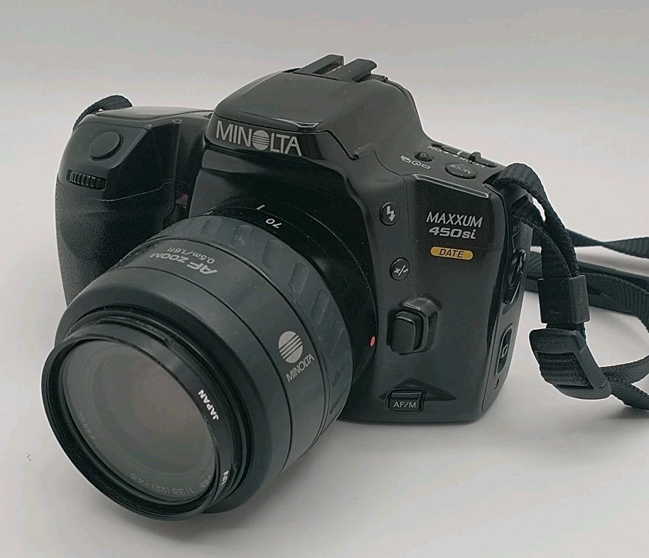Minolta Maxxum 450si 35mm Camera Untested