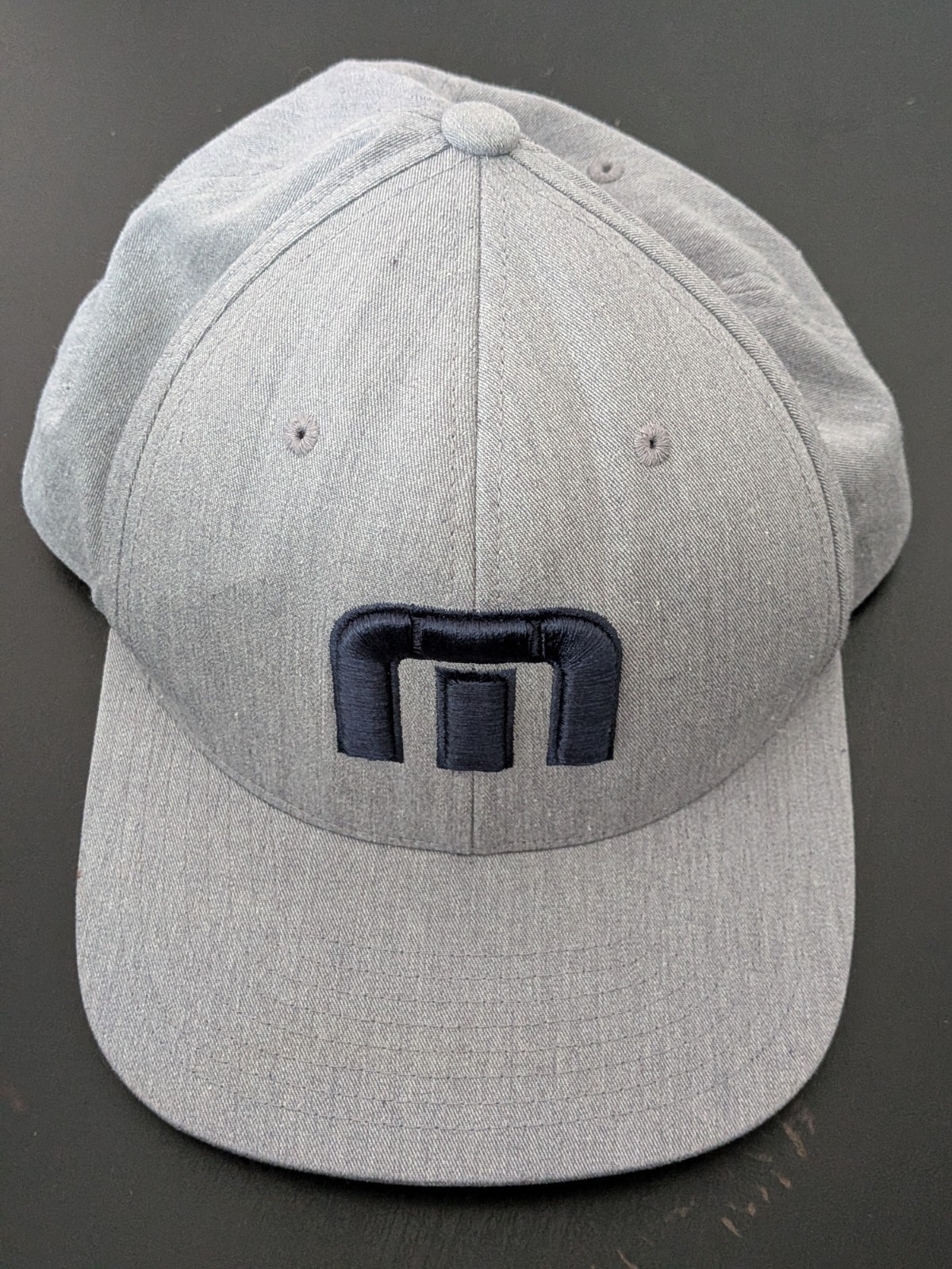 Travis Mathew Hat Gray Golf Embroidered Cap Snapback Flat Brim OSFM