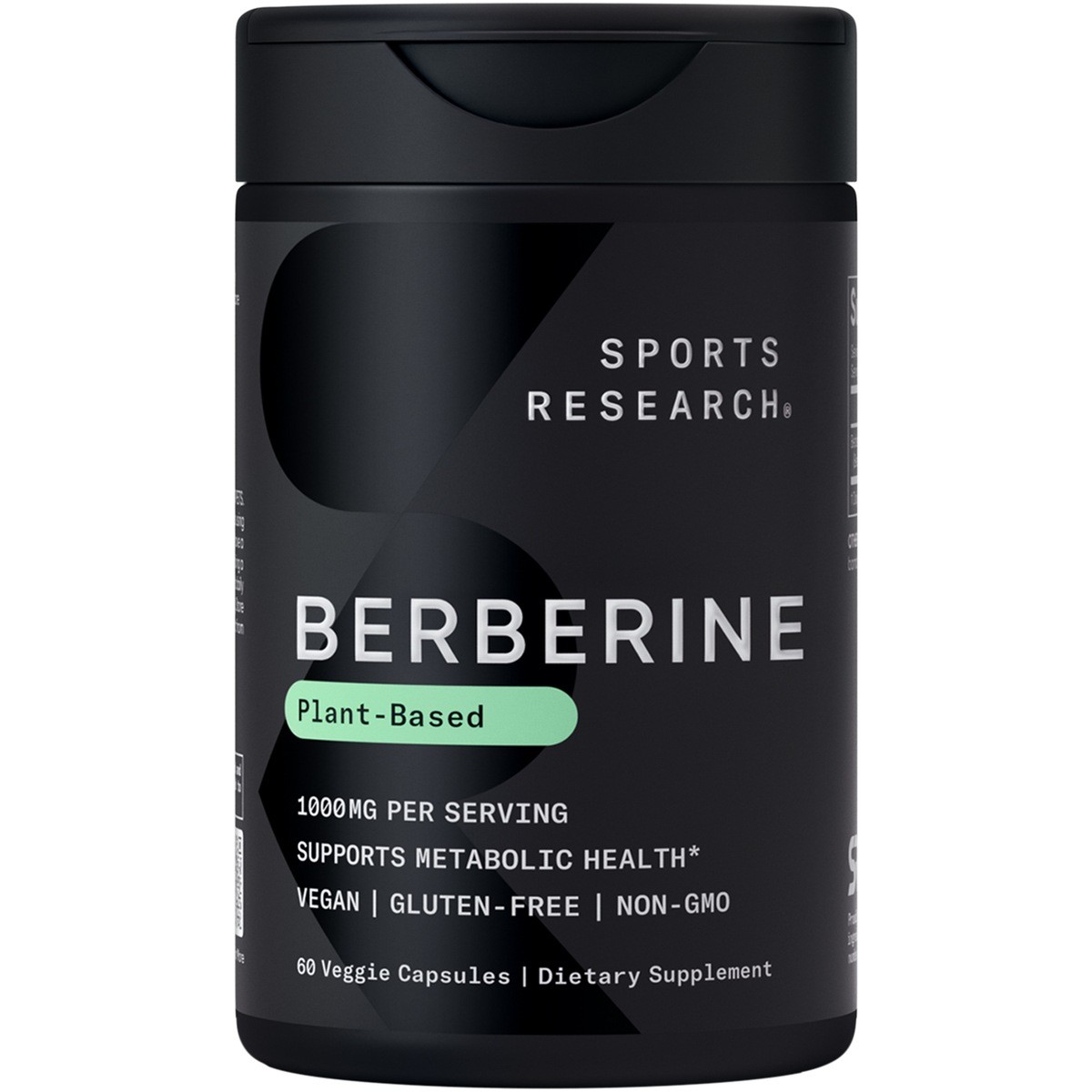 Vegan Berberine Herbal Ayurvedic Metabolic Health Support 1000mg (60 Capsules)