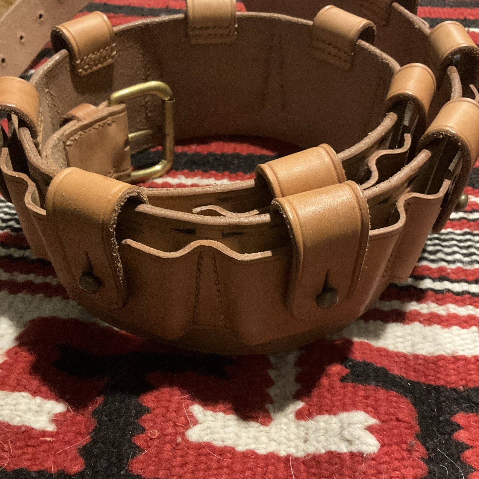 Mexican Mauser Leather Bandolier (reproduction)