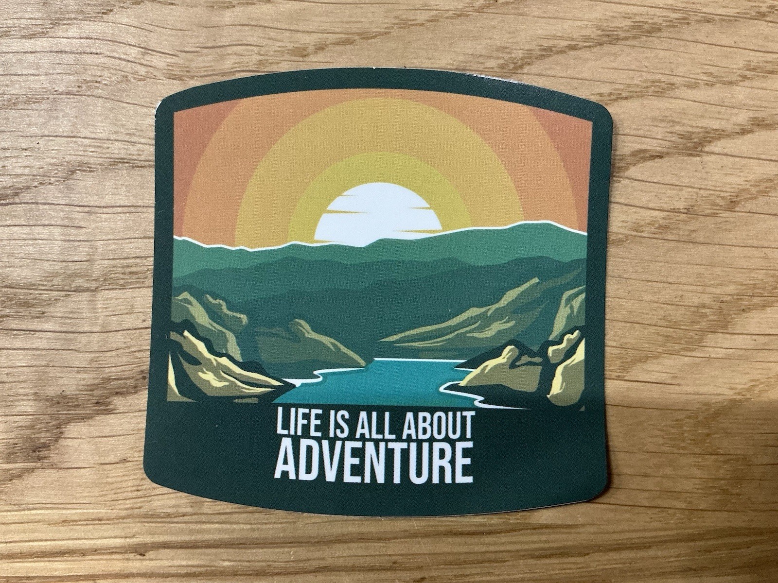 Life Is All About Adventure Outdoors Sticker Travel Decal