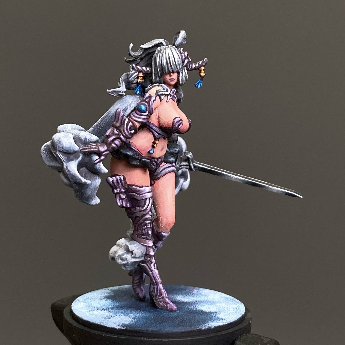 Presale Pro Painted Death Kingdom Pinup Death Storm Armor Miniature Commission