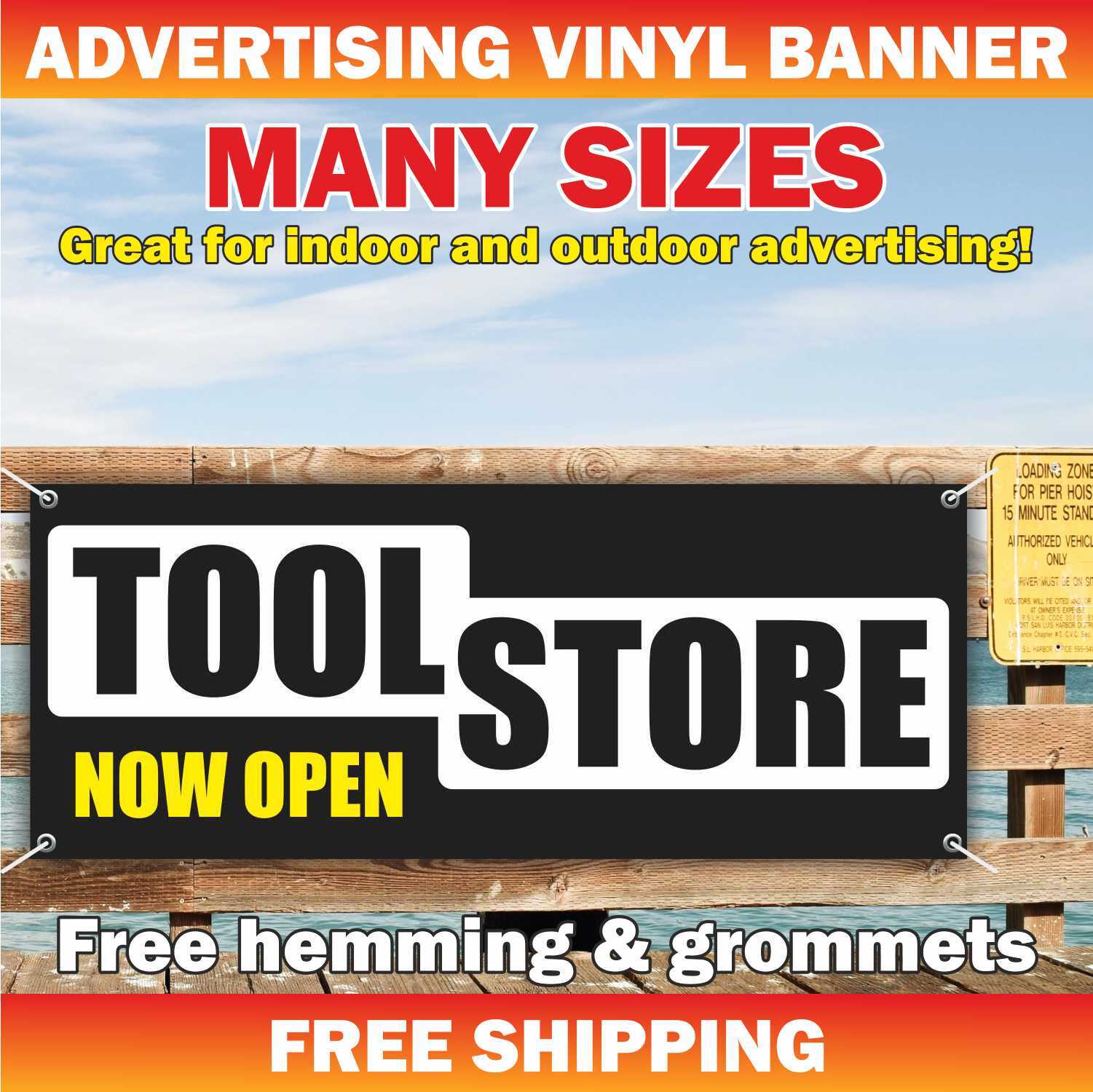 TOOL STORE Advertising Banner Vinyl Mesh Sign service repair master garage shop