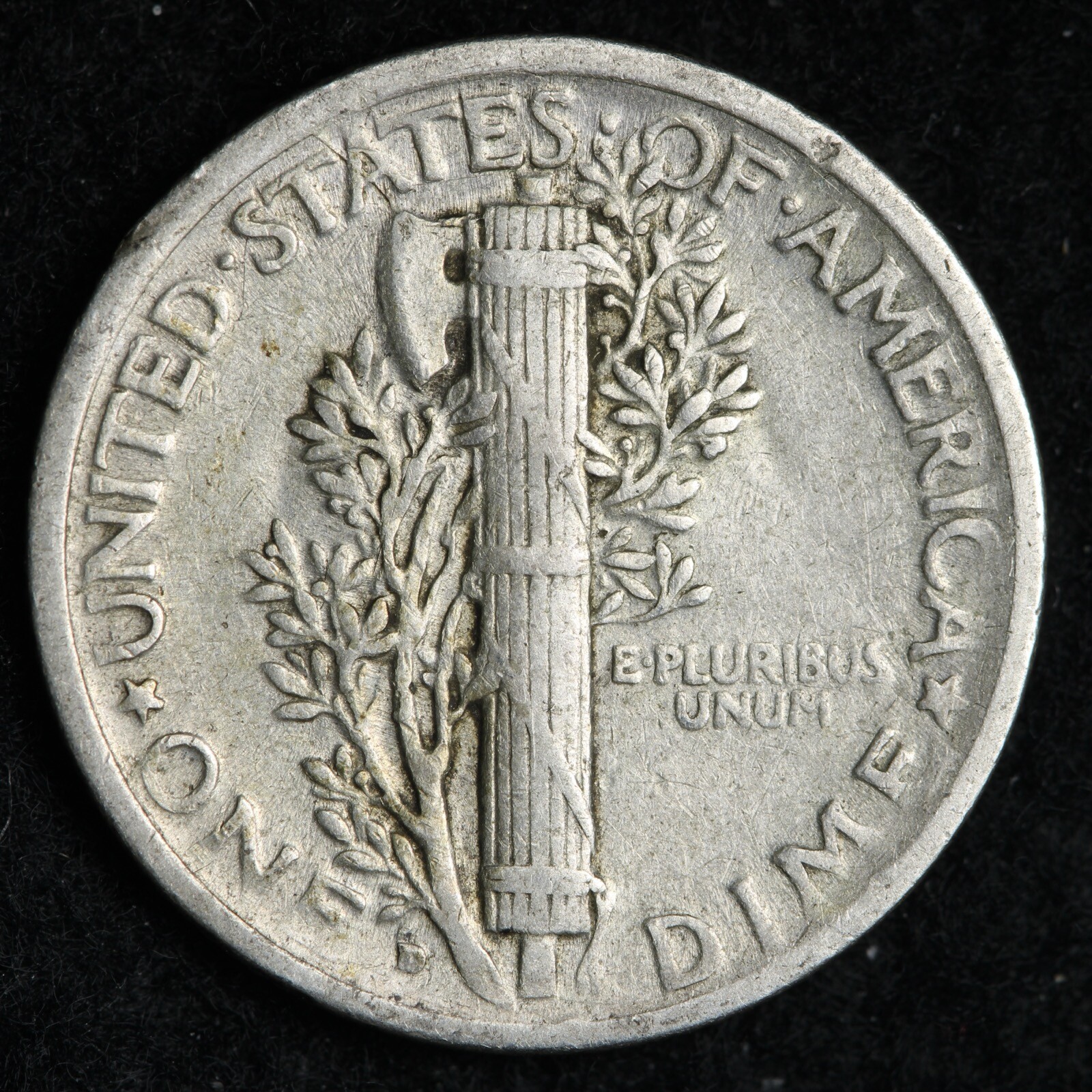 1926-D Mercury Silver Dime CHOICE AU E233 ACK