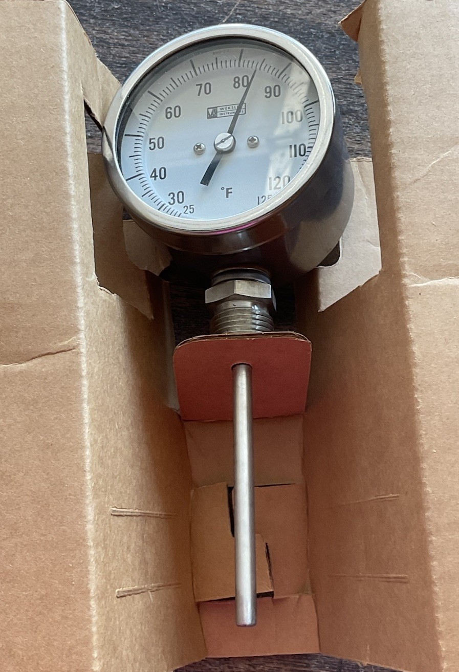 Weksler 3504 3” Dial 4” Stem Thermometer - NIB