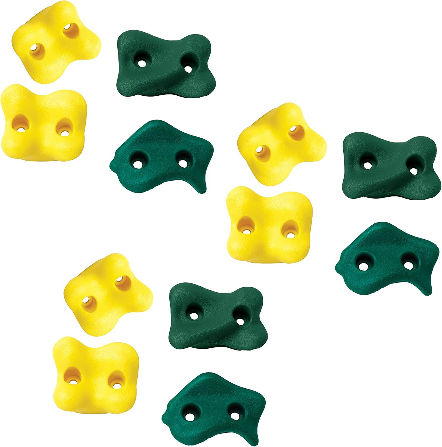 WS 4781 Set of Twelve Climbing Rocks with Hardware - Accessories for Backyard &