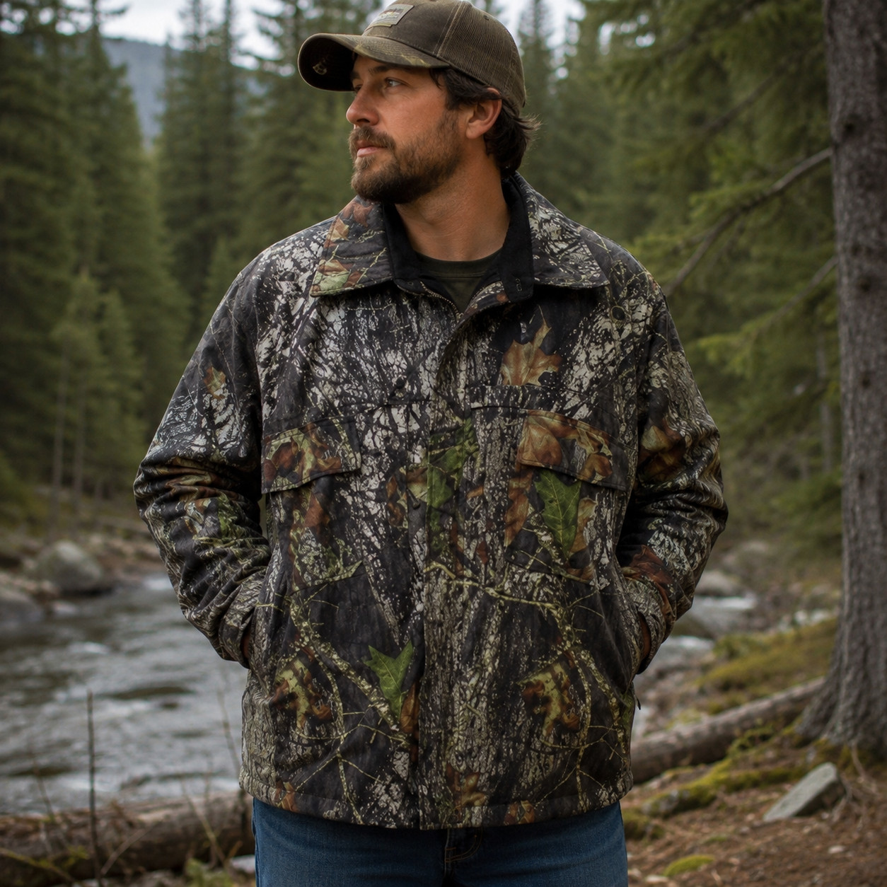 Drake Waterfowl Camo Shirt Jacket 2XL Insulated Hunting Outdoor Utility Field