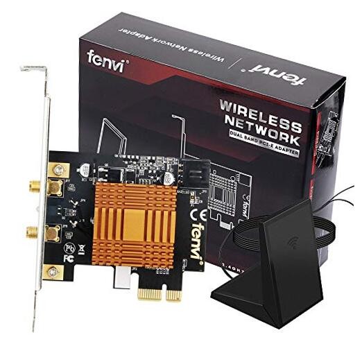 Desktop AC1200 Dual Band Wireless-ac PCIe 1200mbps WiFi Card for Windows 7 8