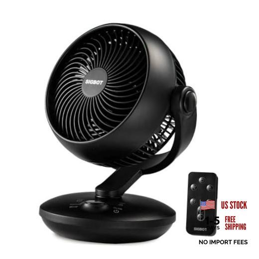 Fan for Bedroom with Remote,28dB Touch Control, Ultra Quiet Desk Fan, 9-Hour