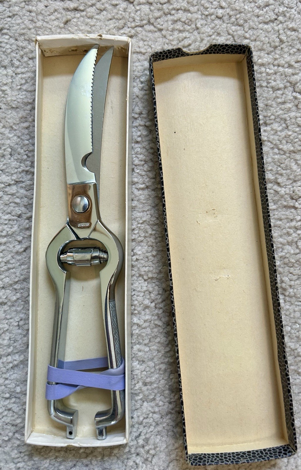 Vintage Chromium Plated Professional Poultry Shears Germany