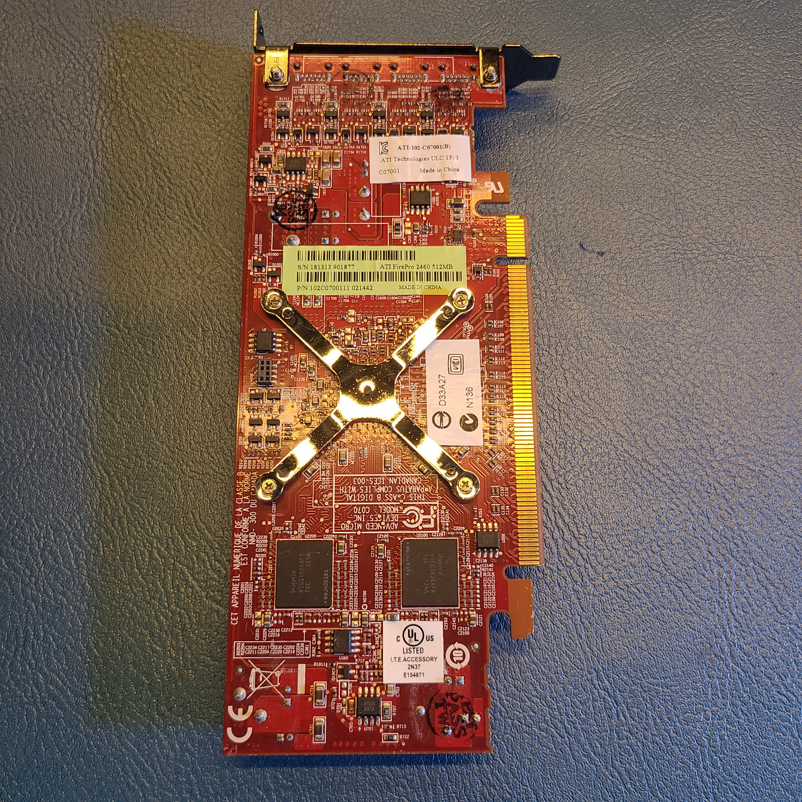AMD ATI FirePro 2460 512MB GDDR5 Quad Multi Monitors PCIe