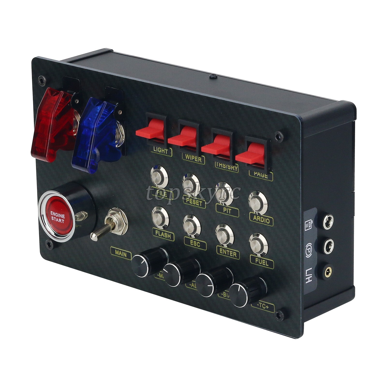 ZQSR Horizontal Button Box SIM Racing Control Box f/Thrustmaster Simagic Fanatec