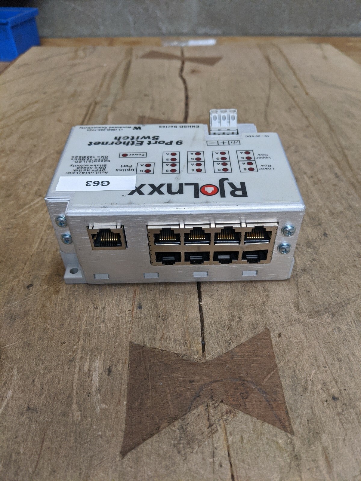 WOODHEAD ENHSDUR-R9 NINE PORT ETHERNET SWITCH