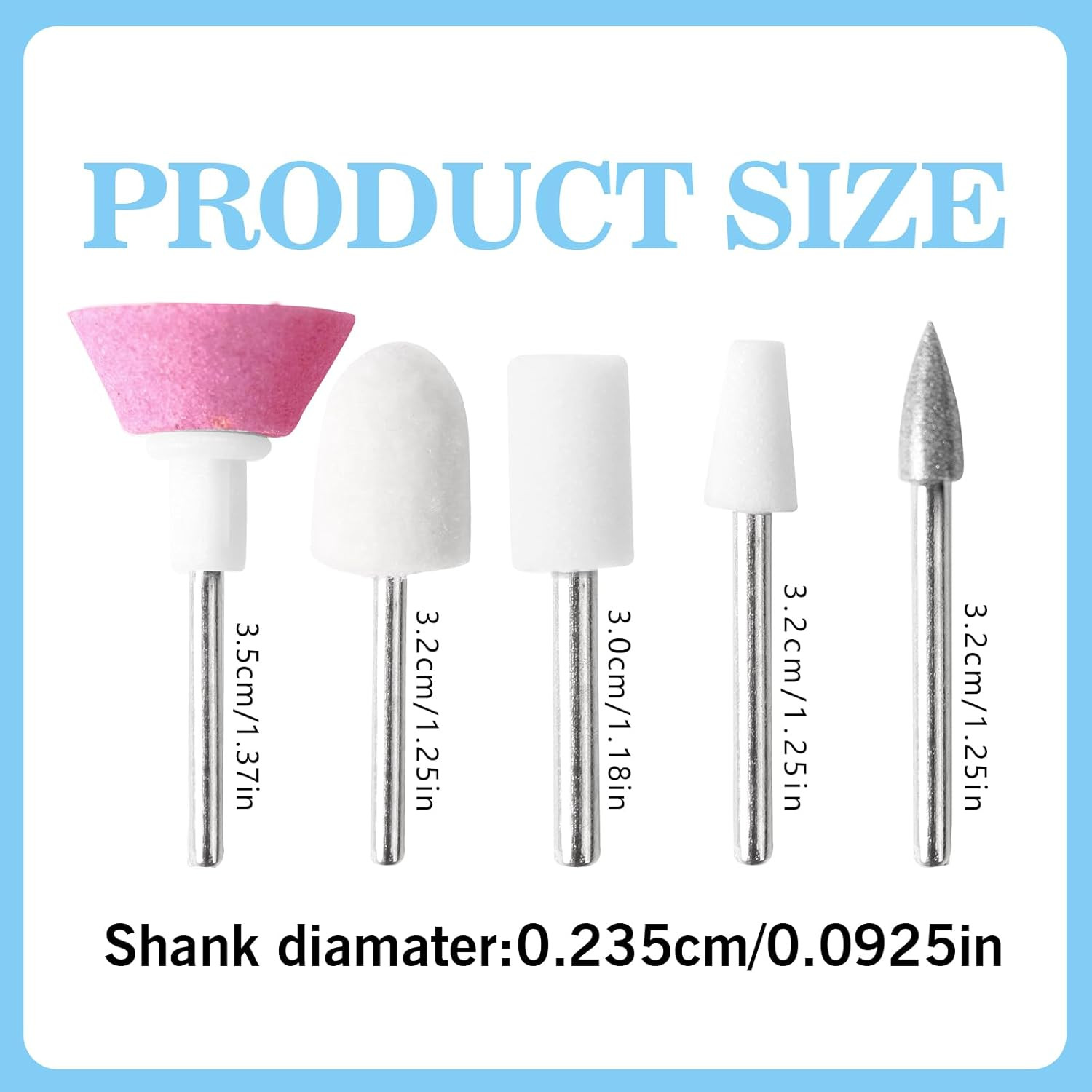 Nail Drill Bits Replacements Compatible with Flawless,10Pcs Professional Nail Dr