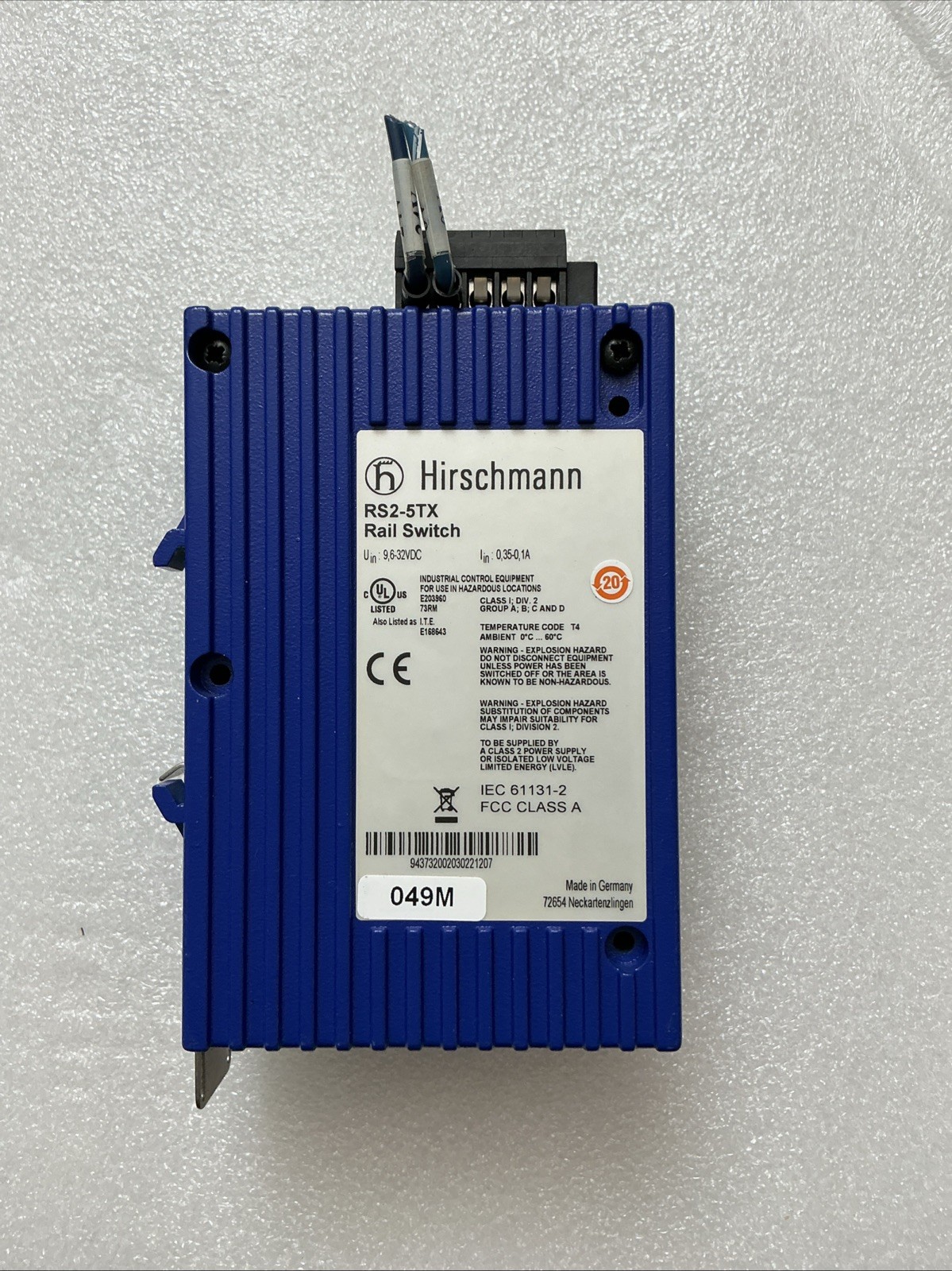 Hirschmann RS2-5TX 24 VDC Ethernet Rail Switch