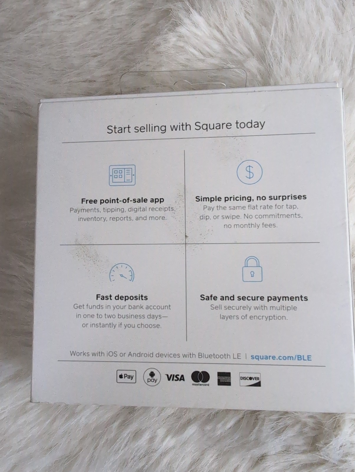 Square Reader A-SKU-0636 Credit Card Reader No Contactless - Open Box