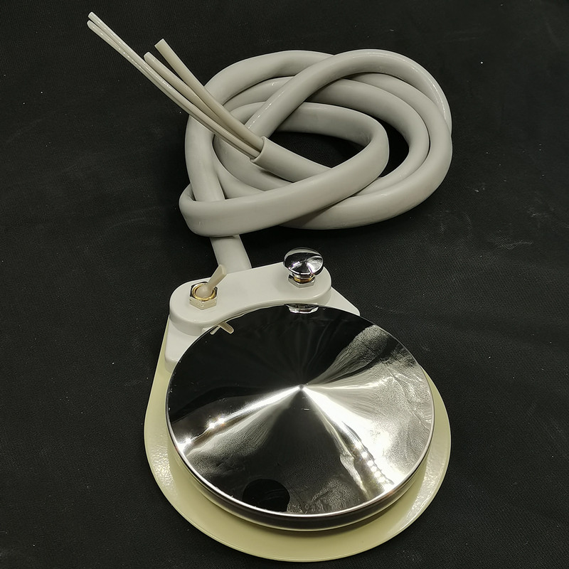 Dental Chair Unit Round Foot Control Switch Foot Pedal w/ Tube Hose Cable 4 Hole