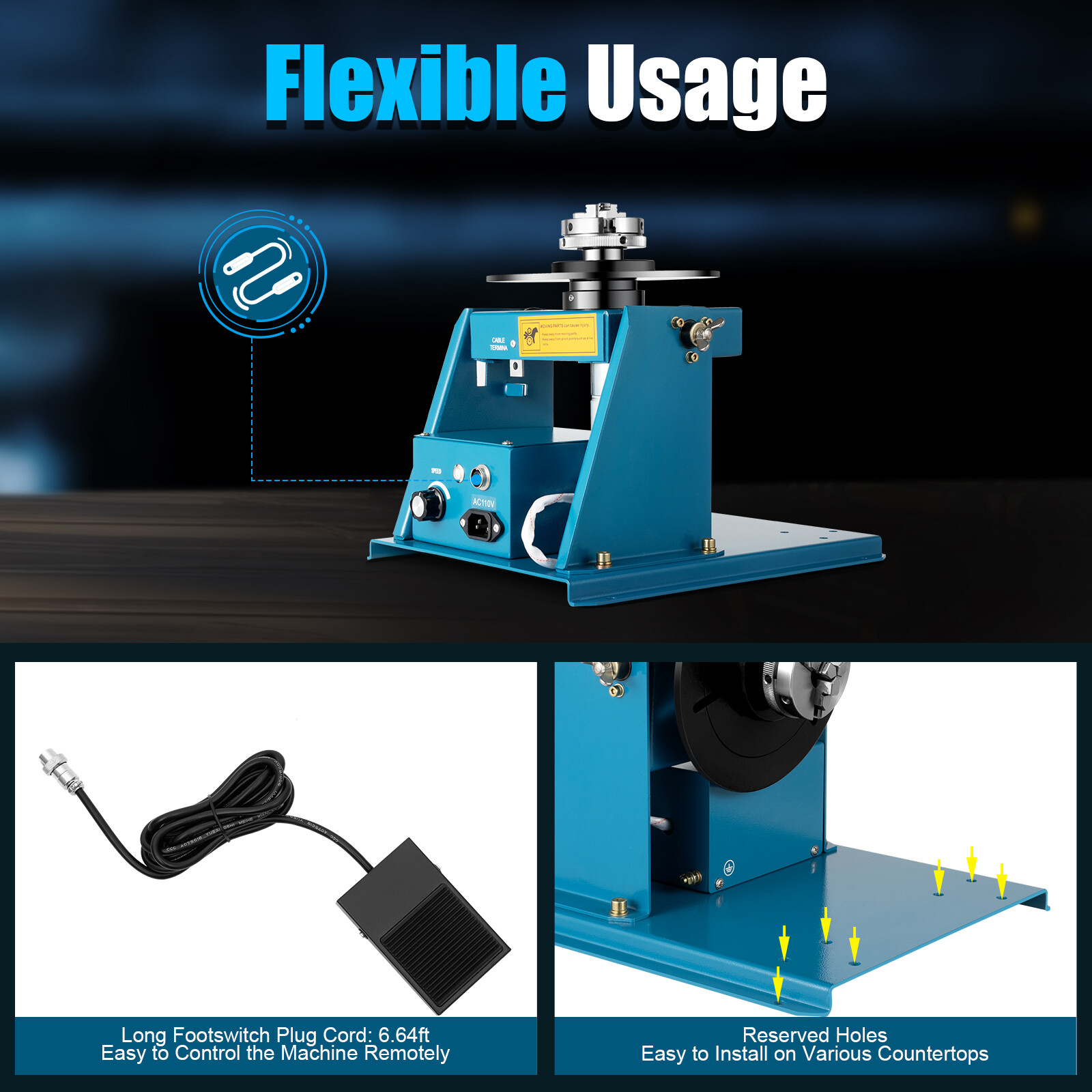 Welding Positioner Automatic Pipe Welding Automatic Rotary Table Positioner 10kg