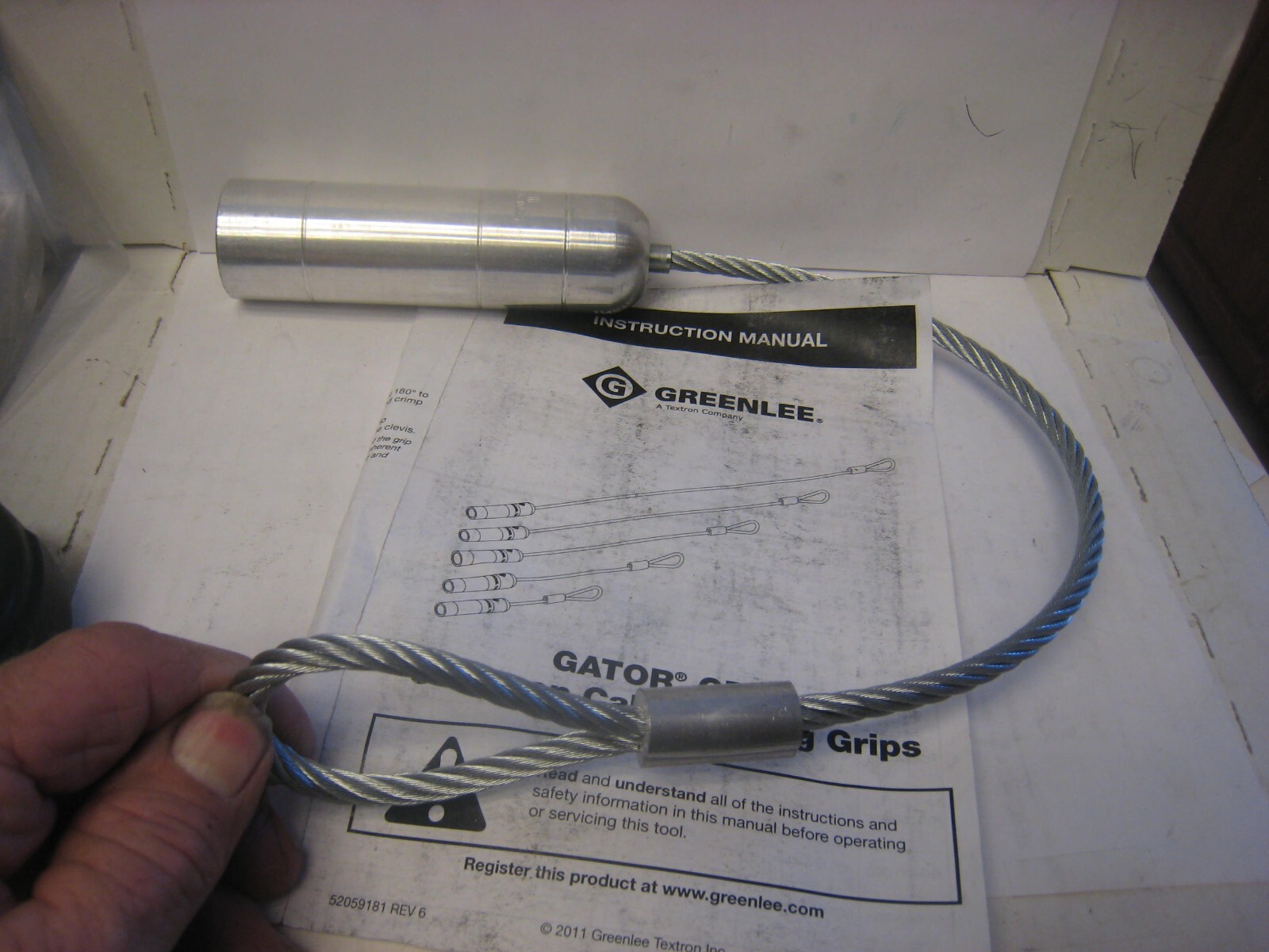 new Greenlee GG600-750S Gator Grip Assy, 600MCM- 750MCM  Short made USA