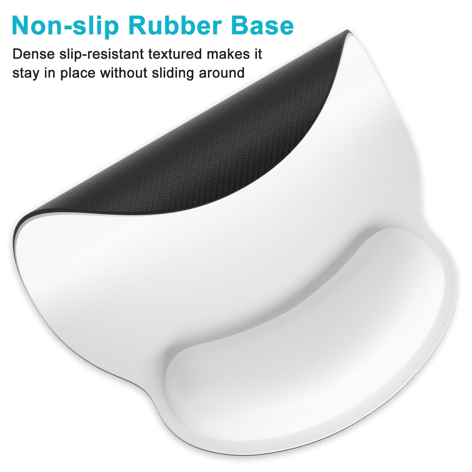 Ergonomic Mouse Pad with Wrist Support, Comfortable Memory Foam Wrist Rest fo...