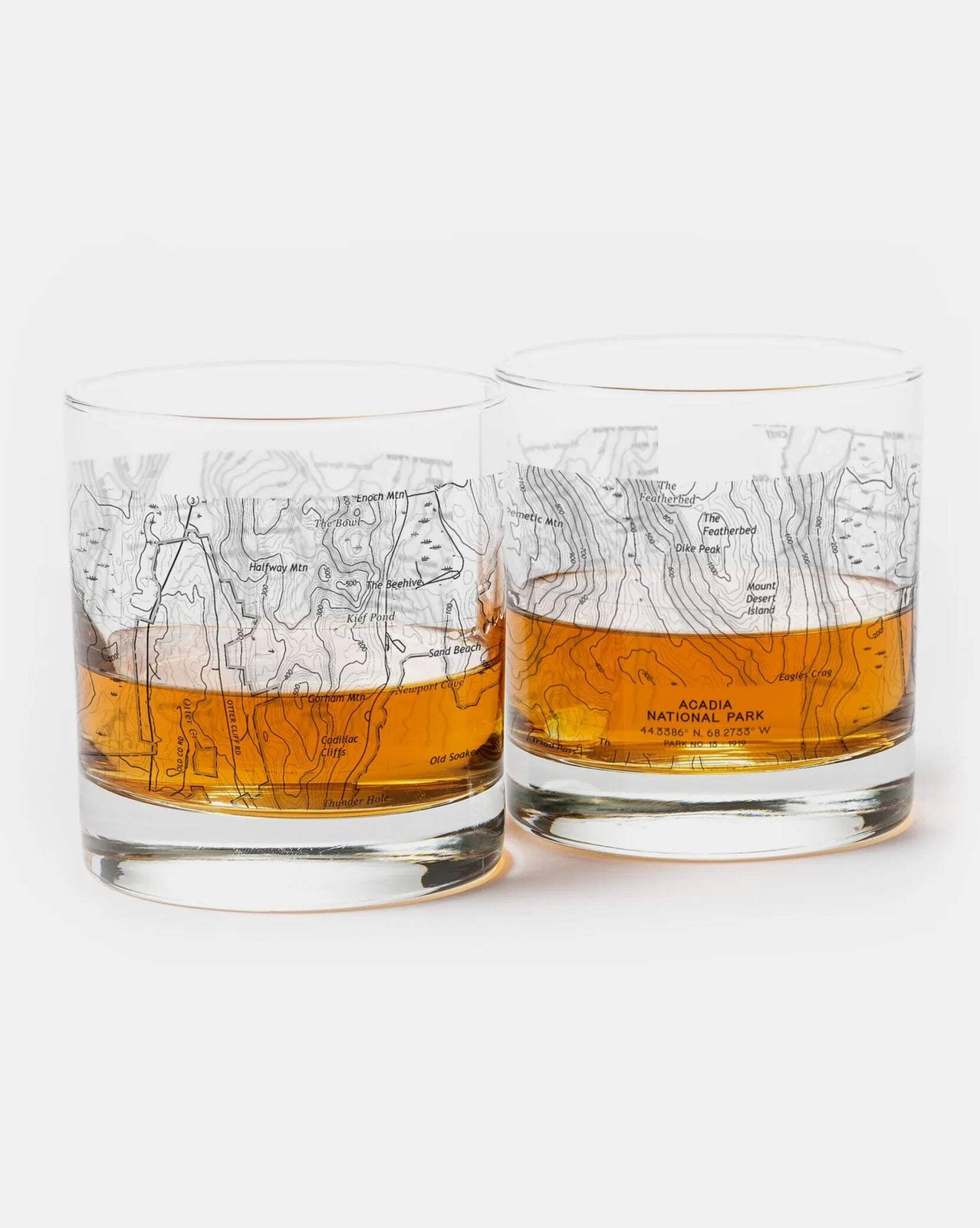 Acadia National Park Whiskey Glasses