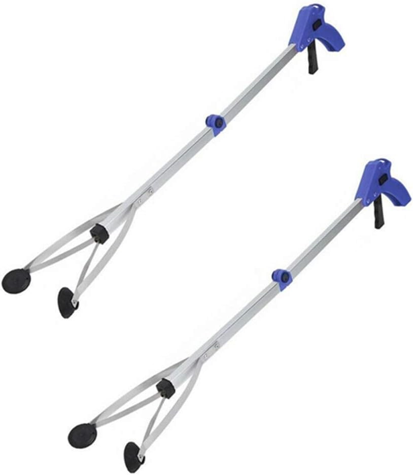 2 Pack Foldable Reacher Grabber Tool Long 32 inch Extender Gripper Tool