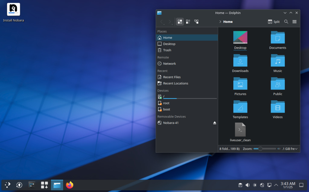 Nobara 43 Bootable USB Flash Drive (64GB, USB 3.2) Live Gaming Linux Installer