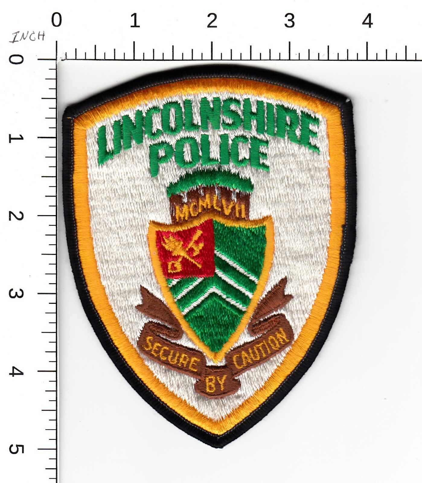 LINCOLNSHIRE (OLDER ISSUE) -- ILLINOIS POLICE COLLECTIBLE PATCH