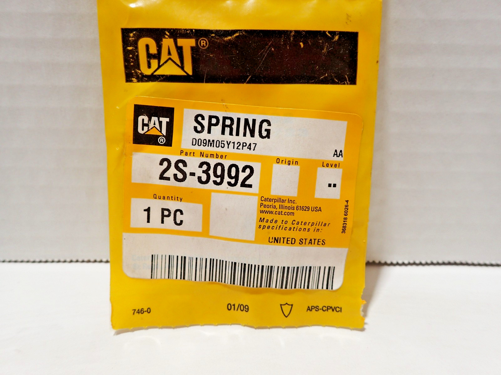 New Genuine OEM Cat 2S-3992 Caterpillar Compression Spring