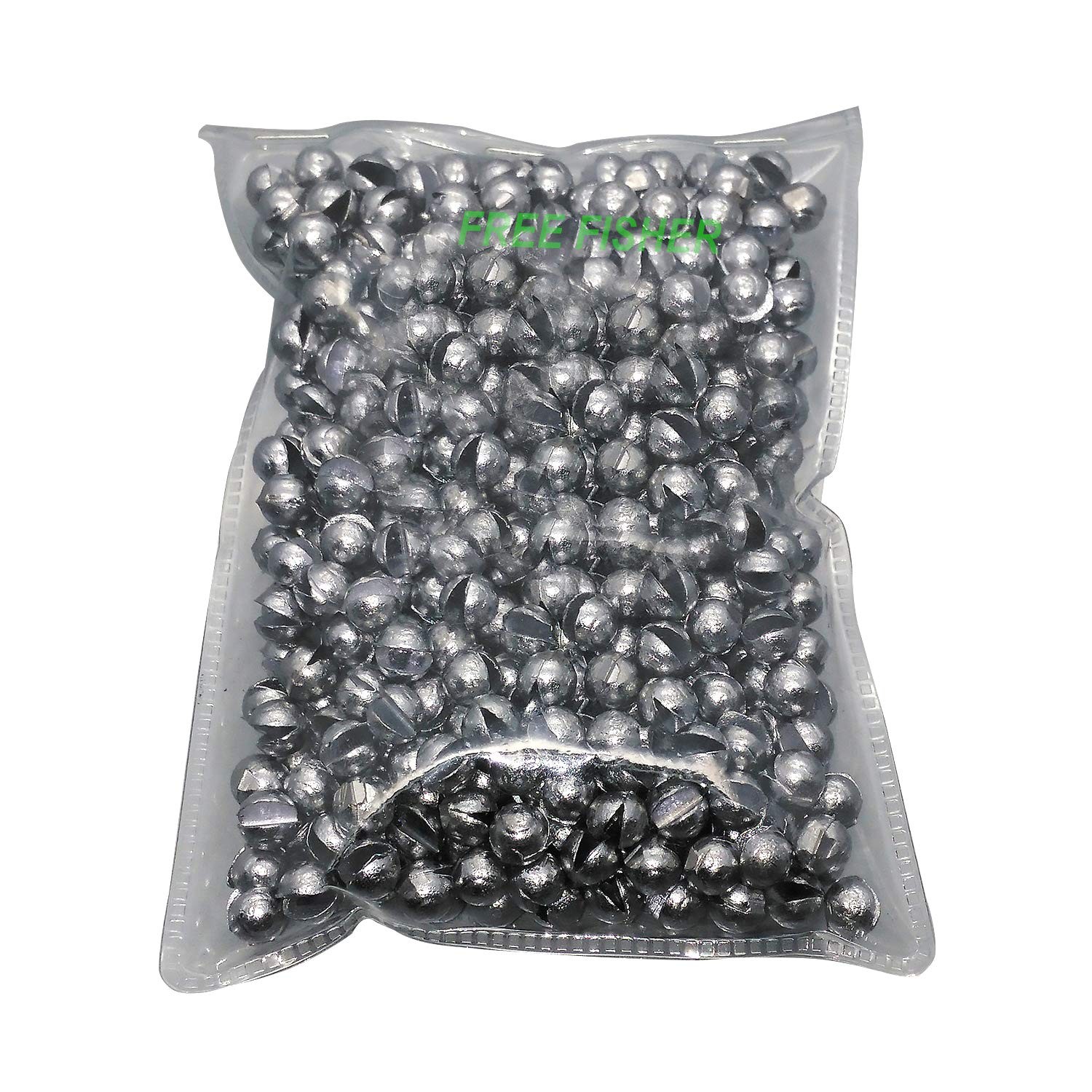 500 PCS Removable Split Shot Sinkers, Lead, Assorted, Fishing Weights, Tackle