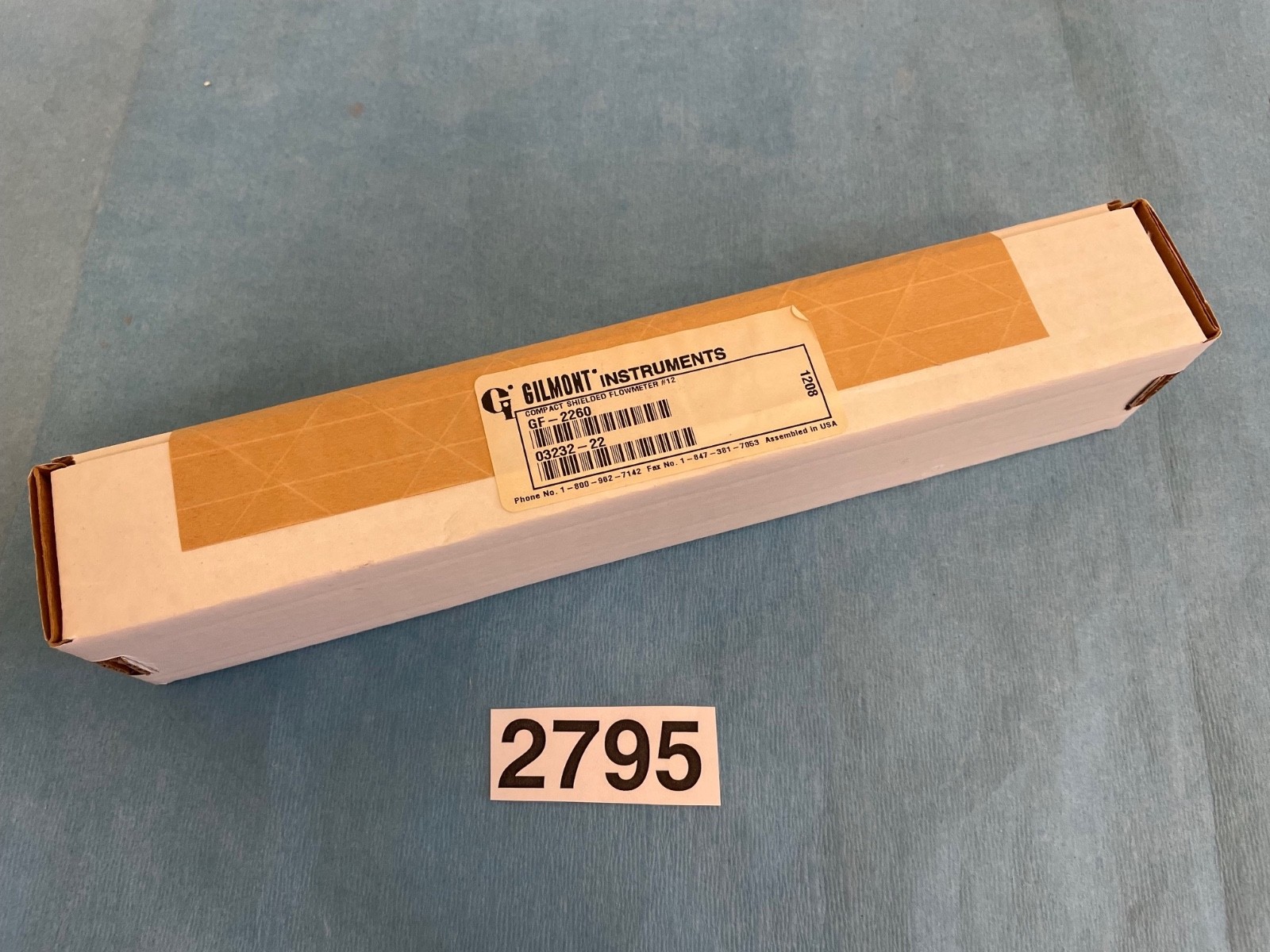 Thermo Scientific Gilmont GF-2260 Compact Shielded Flowmeter #12, 03232-22