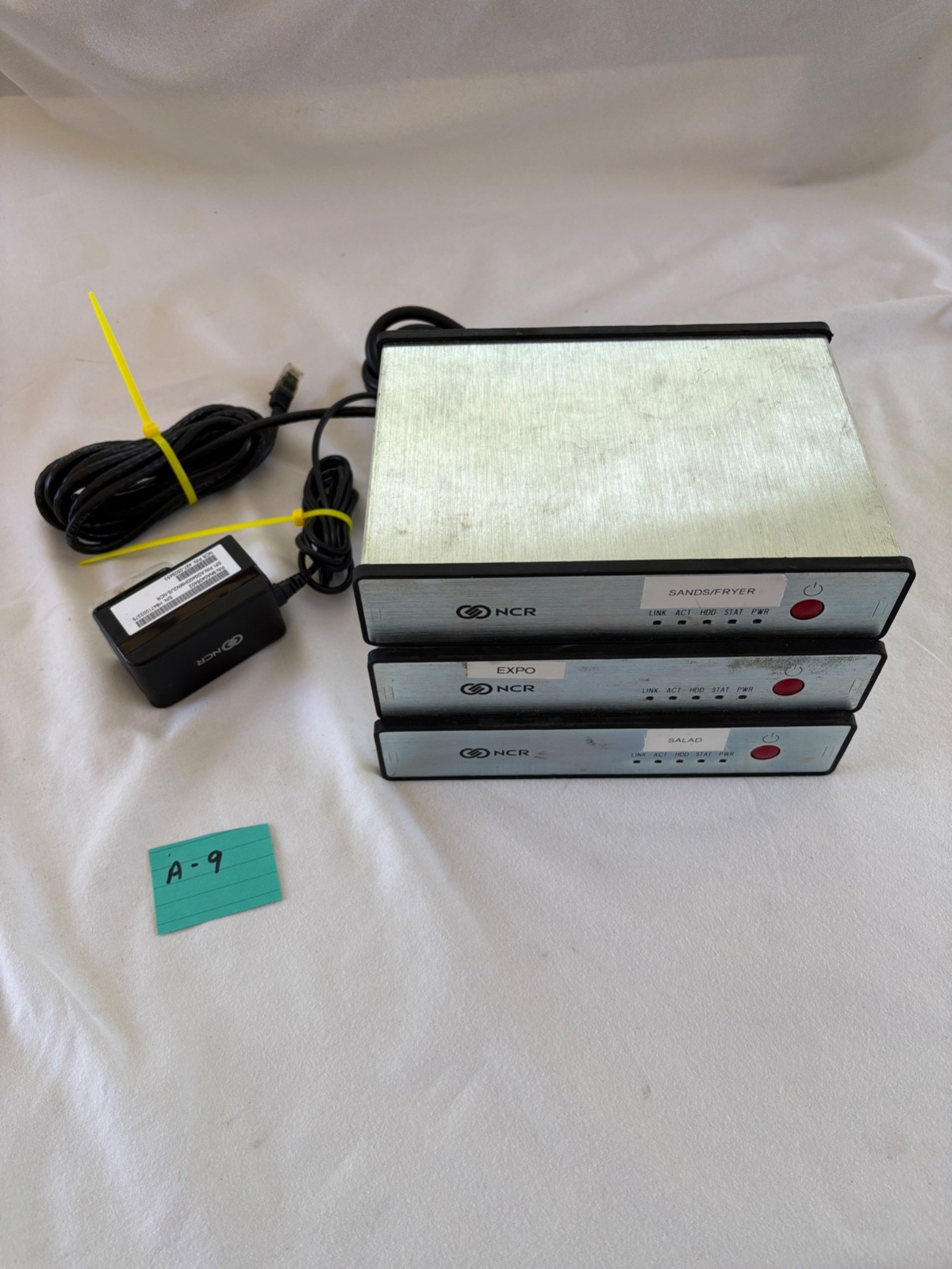 (LOT OF 3) NCR POS Stainless Steel Kitchen Display Controller 1924-8000-0000